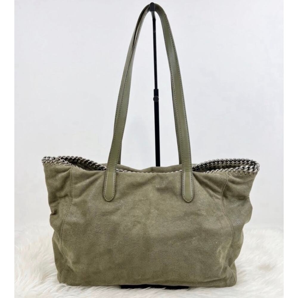 Stella McCartney Falabela Shaggy Deer Tote Olive Green - Picture 2 of 11
